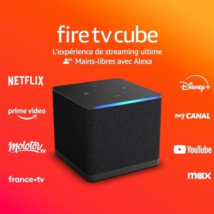 Amazon Fire TV Cube | Lecteur multimédia en streaming | Mains-libres avec Alexa | Wi-Fi 6E | 4K Ultra HD : Amazon.fr: High-Tech