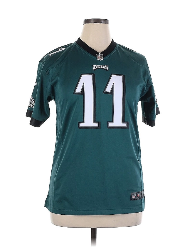 NFL 100% Polyester Teal Short Sleeve Jersey Size XL - 53% off