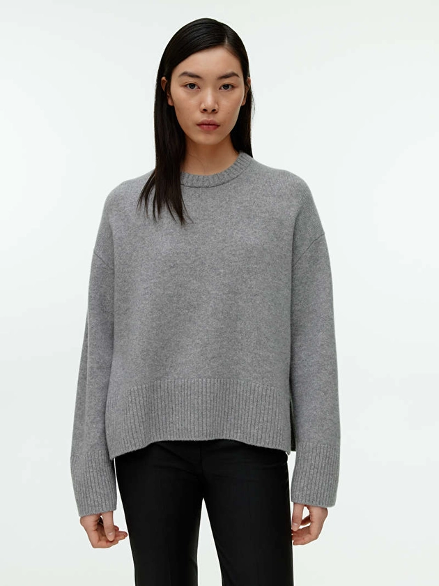 Relaxed Cashmere Jumper - Grey - ARKET GB