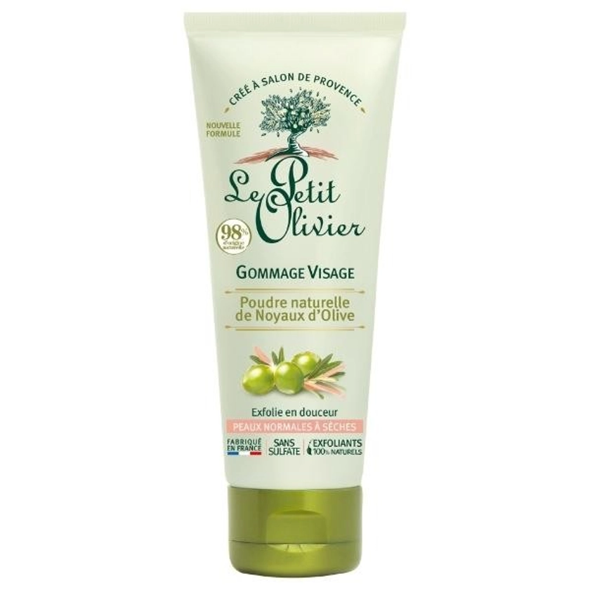 Le Petit Olivier - Gommage Visage - Poudre Naturelle De Noyaux D'Olive 75ml