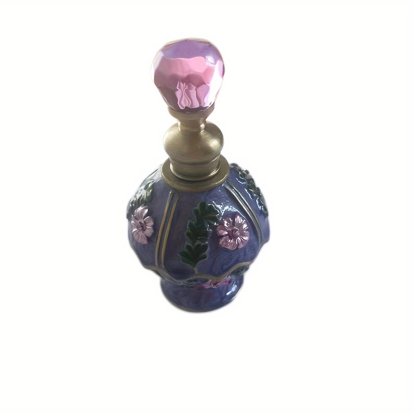 Dubai Arab Middle East Style High-end Luxury Enamel Color Alloy Perfume Bottle Essential Oil Empty Bottle - Travel Accessories