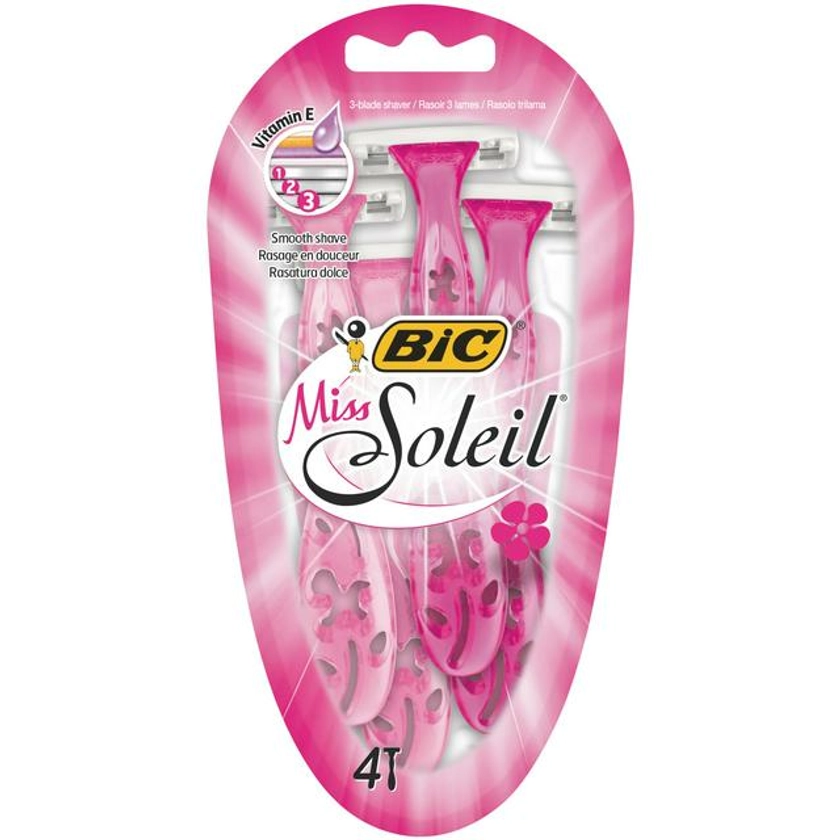 BIC Miss Soleil Disposable Razors 4 Pack | Sainsbury's