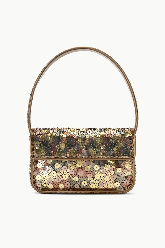 STAUD TOMMY BEADED BAG BOTANICAL SHADOWS