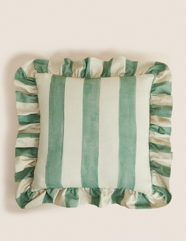 Pure Cotton Striped Cushion | M&S Collection | M&S