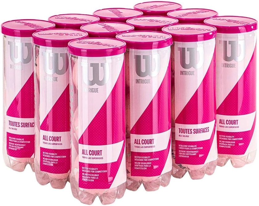 WILSON Intrigue All Court Pink Tennis Balls (1/2-Case)