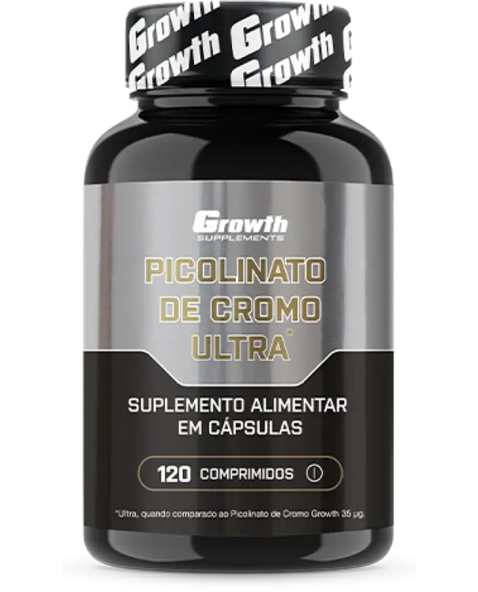 Picolinato de Cromo ULTRA 120 COMP - Growth Supplements