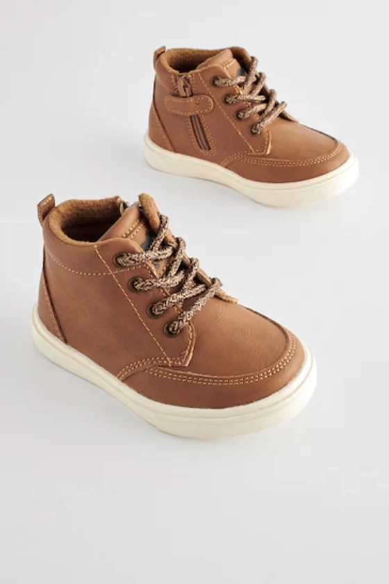 Tan Brown Wide Fit (G) Warm Lined Chukka Boots