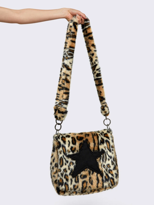 Starshine Leopard Furry Bag