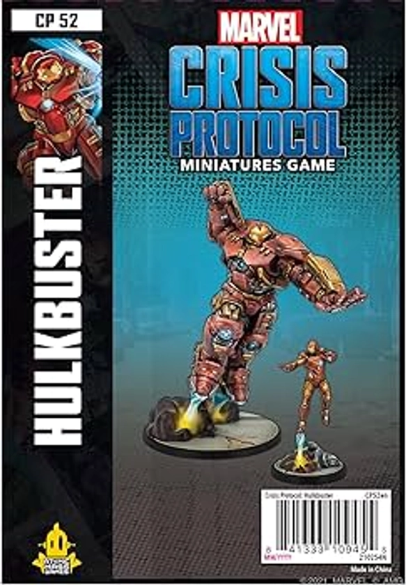 Atomic Mass Games | Hulkbuster: Marvel Crisis Protocol | Miniatures Game | Ages 14+ | 2 Players | 45 Minutes Playing Time,Multicolor,FFGCP52