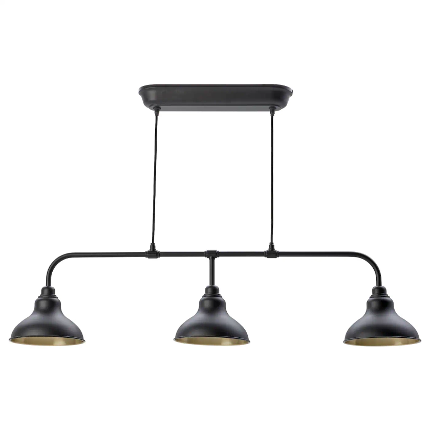AGUNNARYD Suspension à 3 lampes, noir - IKEA