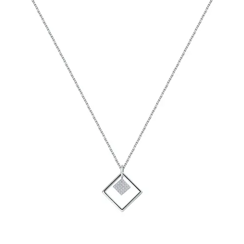 Collier Femme Cleor Argent 925/1000 Oxyde Forçat Mousqueton Z0157894 - Cleor