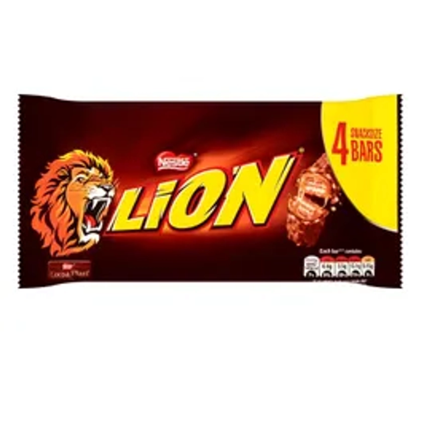 Lion Milk Chocolate Bar, 30g (Pack of 4)