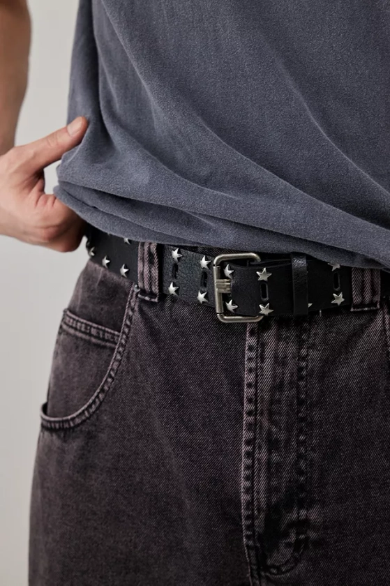 UO Black Star Studded Belt