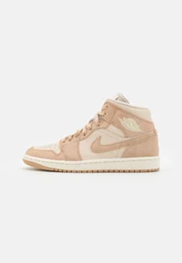 AIR JORDAN 1 MID SE - Baskets montantes - legend light brown/legend medium brown/sail