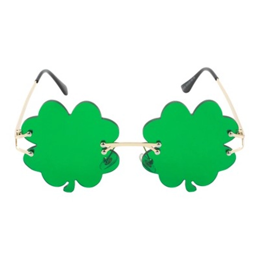 Brightness Charmed St. Patrick’s Day Clover-Shaped Sunglasses