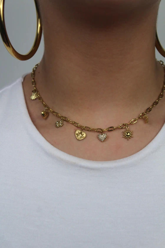 Bedelketting daily style - goud