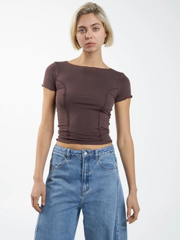 Zoe Top - Chocolate Plum