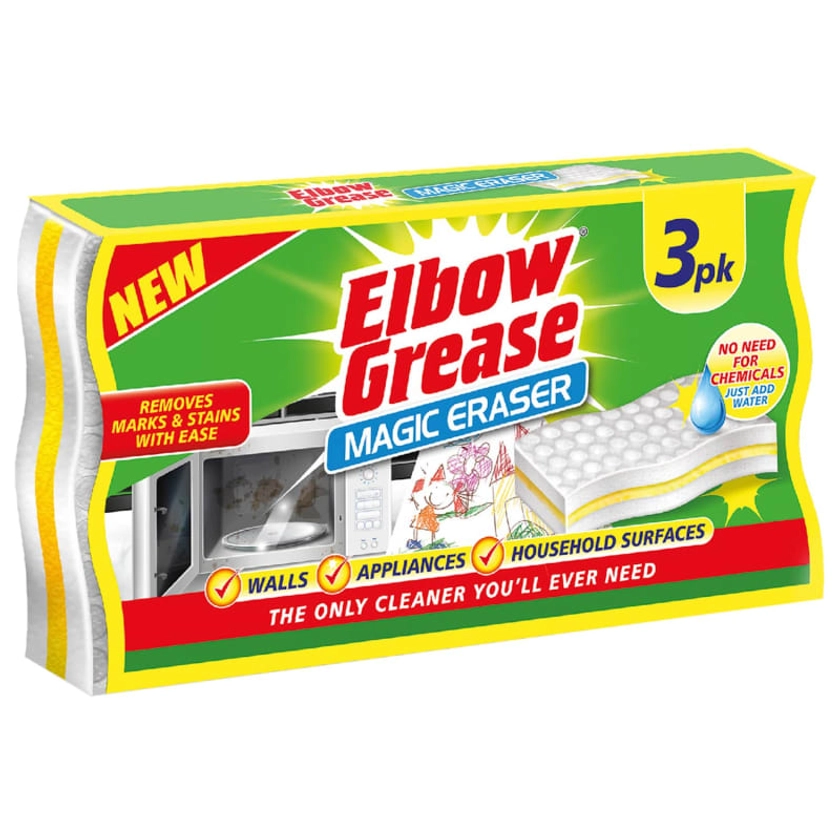 Elbow Grease Magic Eraser 3pk