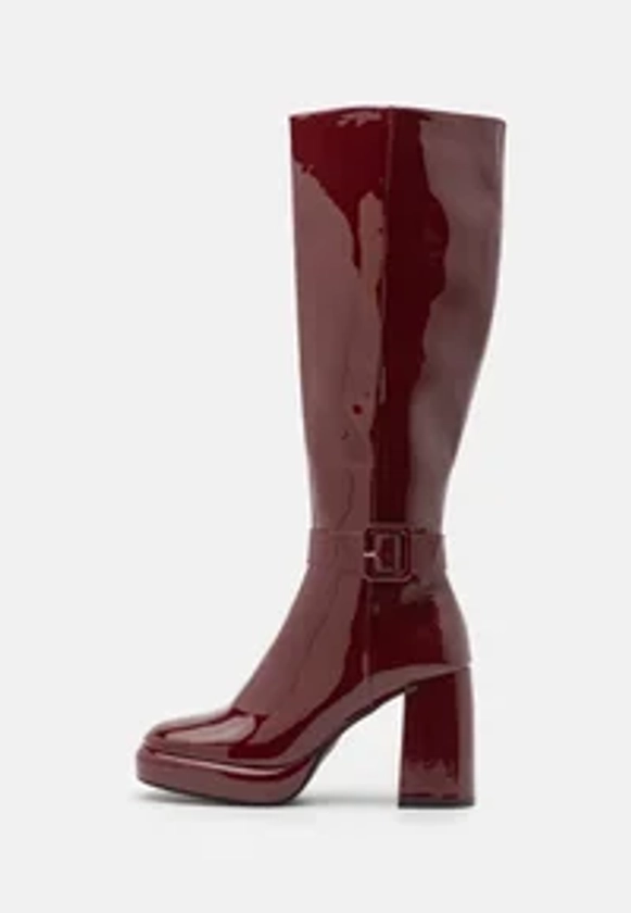 Even&Odd Wide Fit Bottes à talons hauts - red/rouge - ZALANDO.FR