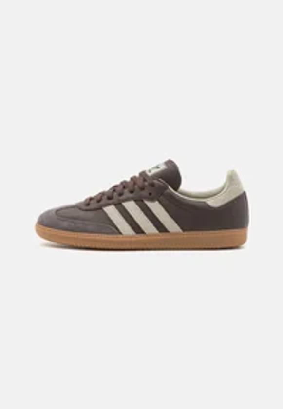 adidas Originals SAMBA OG UNISEX - Baskets basses - brown/putty grey/gold metallic/marron - ZALANDO.FR