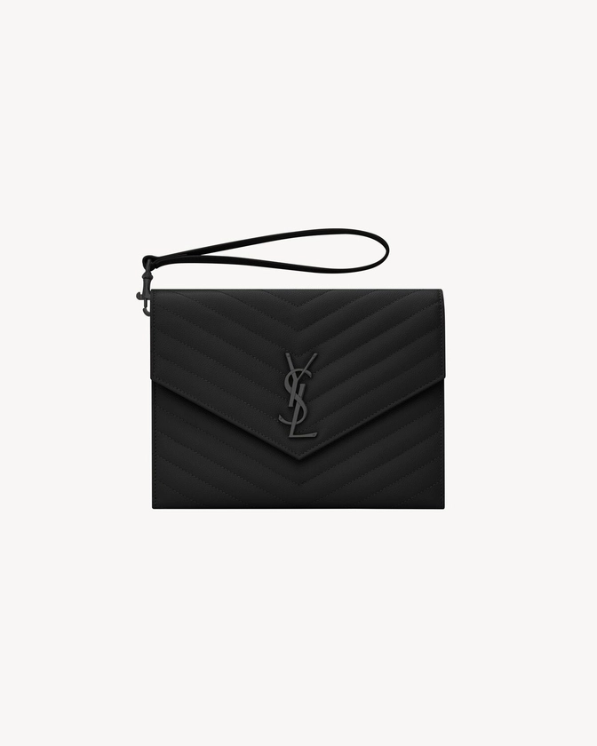 CASSANDRE MATELASSÉ POCHETTE EN CUIR GRAIN DE POUDRE | Saint Laurent | YSL.com