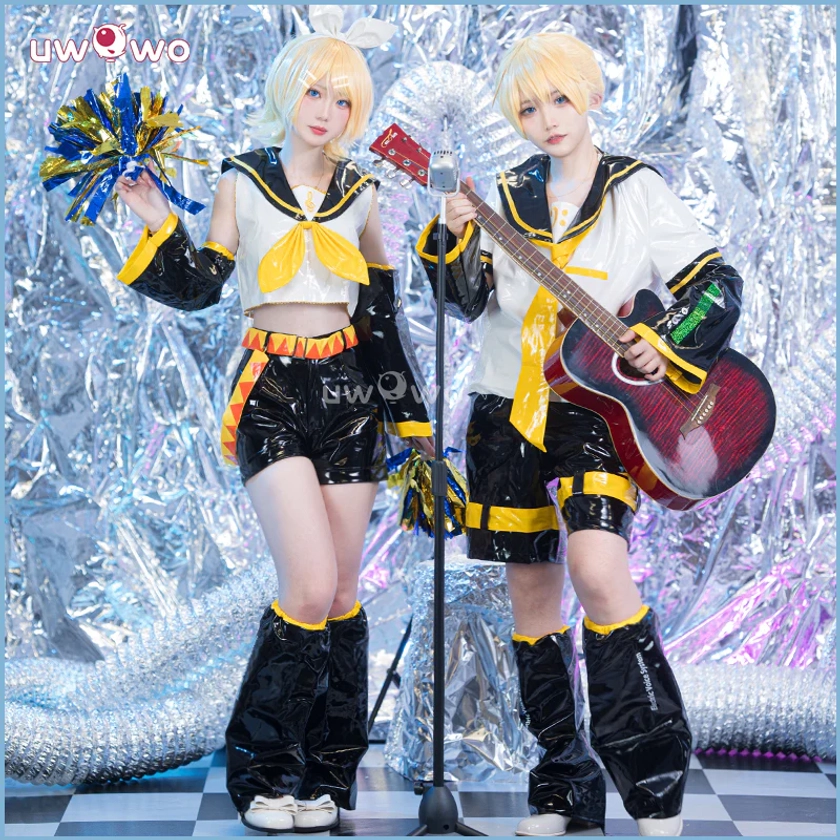 Uwowo V Singer Rin Len Twins Cosplay Costume