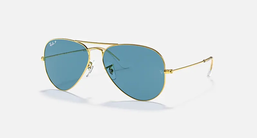 AVIATOR CLASSIC Sunglasses in Gold and Blue - RB3025 | Ray-Ban® US