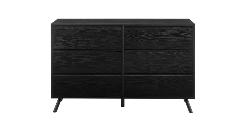 Ovela Baily Chest of 6 Drawers (Black) | Dressers & Chests of Drawers | Furniture