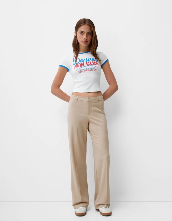 Wide-leg tailoring trousers - Trousers - BSK Teen