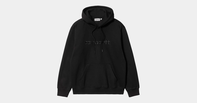 Carhartt WIP Hooded Carhartt Sweatshirt, Black / Black | Boutique officielle en Ligne