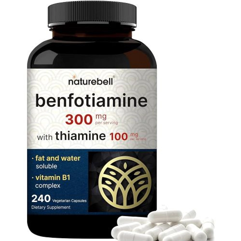 Benfotiamine 300mg With Thiamine 100mg, 240 Veggie Capsules