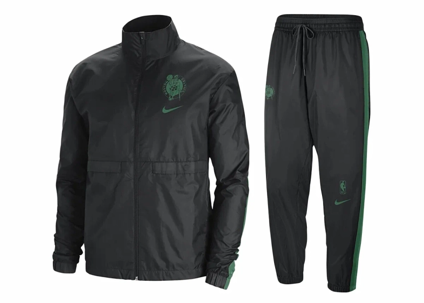 Ensemble Nike Boston Celtics Courtside Tracksuit Black/Green DN8857-010 | FLEXDOG
