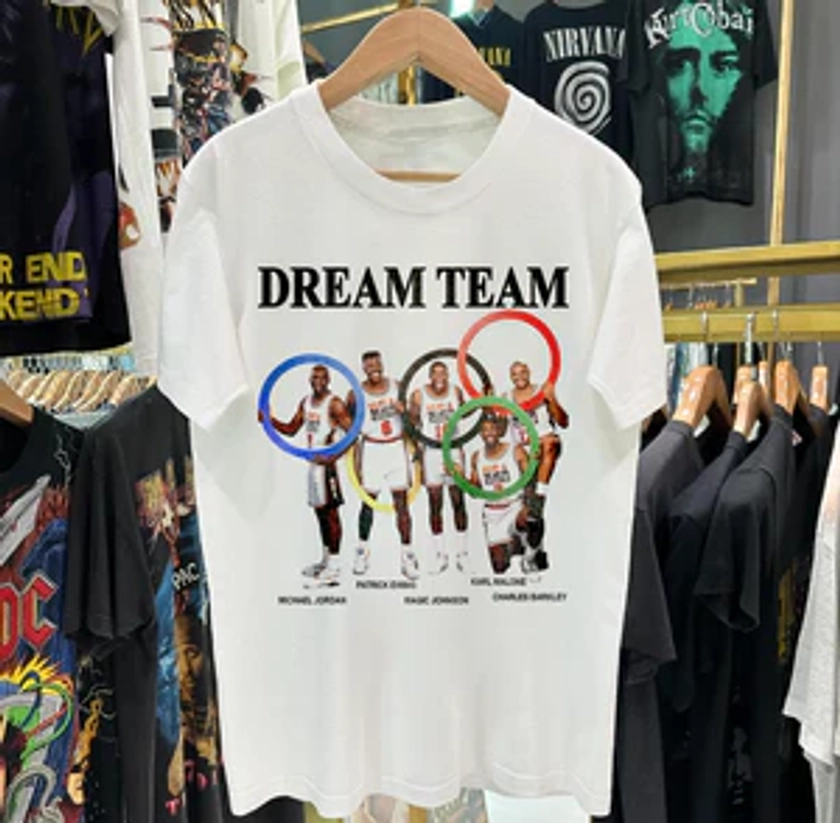 DREAM TEAM 90'S GRAIL VINTAGE WASHED WHITE T-SHIRT