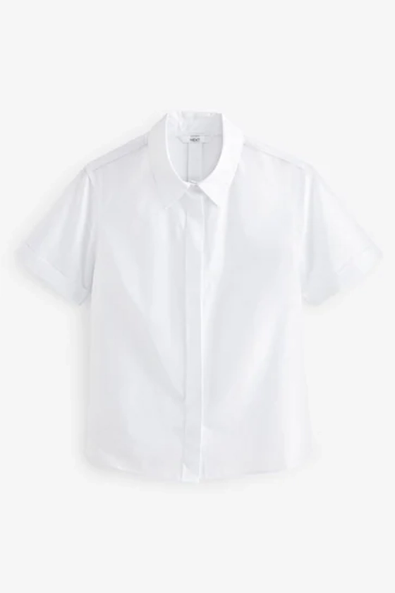 Buy White Short Sleeve Collared Shirt from the Next UK online shop