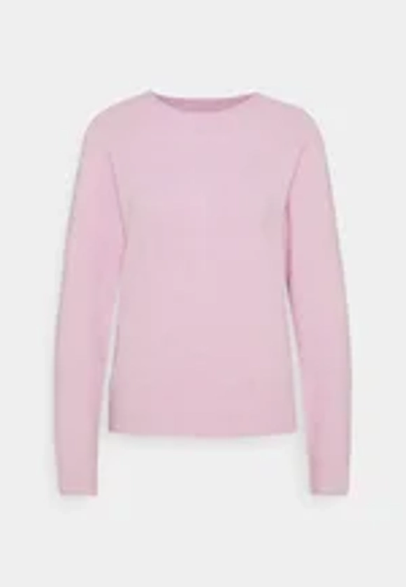 Vero Moda VMDOFFY ONECK - Stickad tröja - pastel lavender melange/syren - Zalando.se