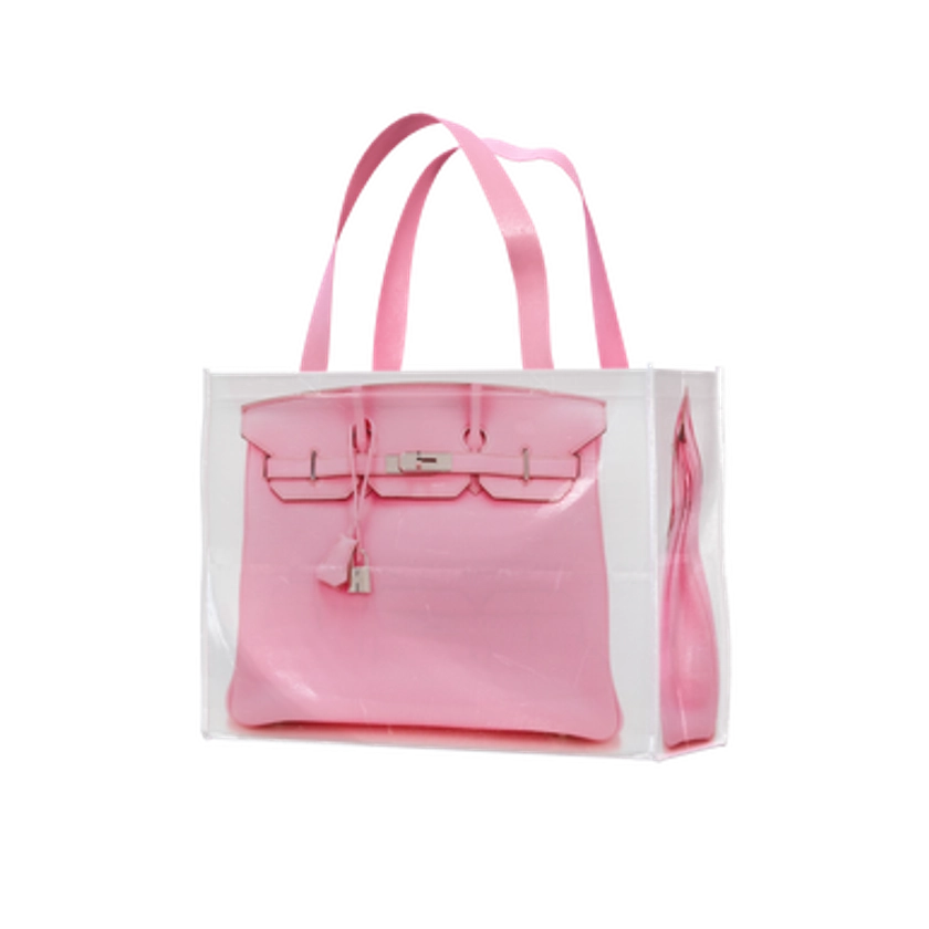 SOLD OUT***BRIDAL PATH, THE CUSTOMER IS ALWAYS RIGHT! GROCERY BAG, PINK