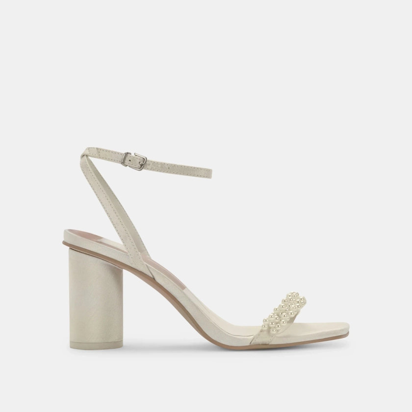 NORY Heels Vanilla Pearls | Women's Pearl Heels