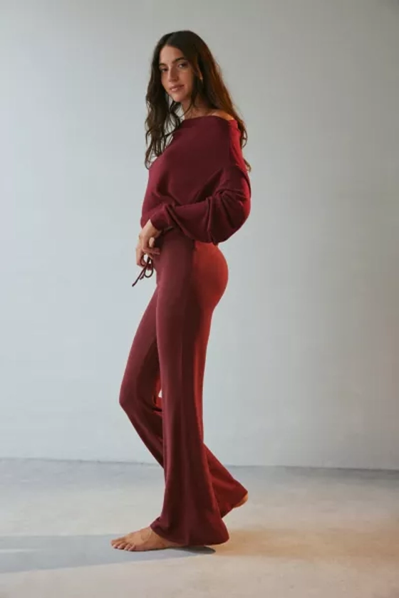 Out From Under Easy Does It Cozy Knit Flare Pant