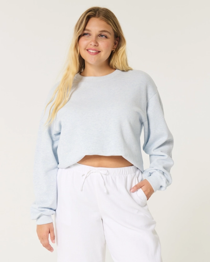 Women's Easy Crew Sweatshirt | Women's Tops | HollisterCo.com