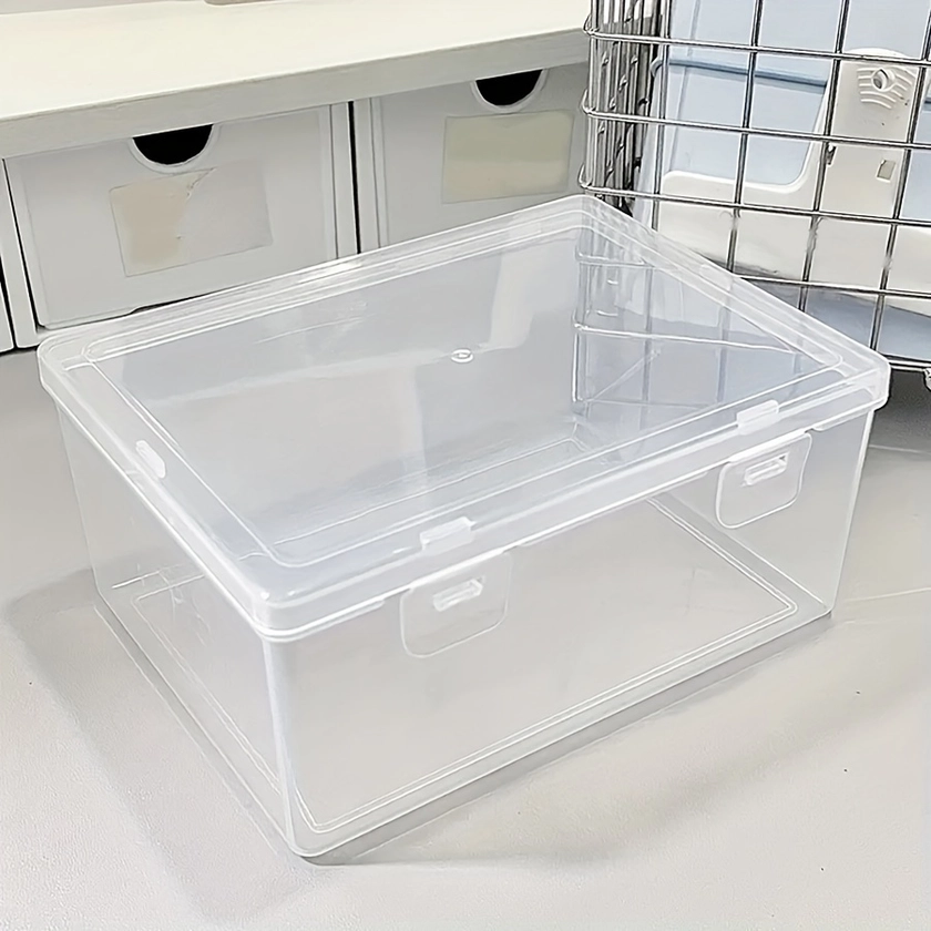 Clear Plastic Storage Box : Suitable - Temu United Kingdom