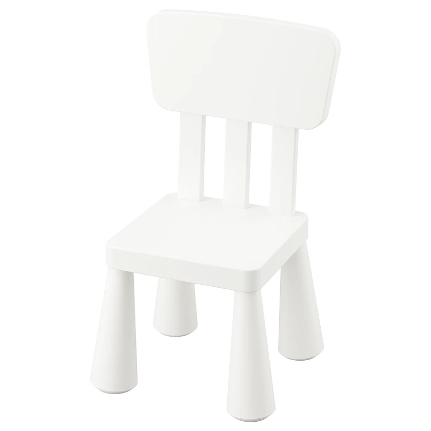 MAMMUT Chaise enfant, intérieur/ extérieur, blanc - IKEA