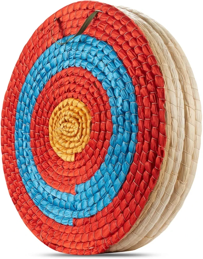 KAINOKAI Traditional Hand-Made Archery Target with Arrow Puller,Arrows Target for Recurve Bow Longbow or Compound Bow