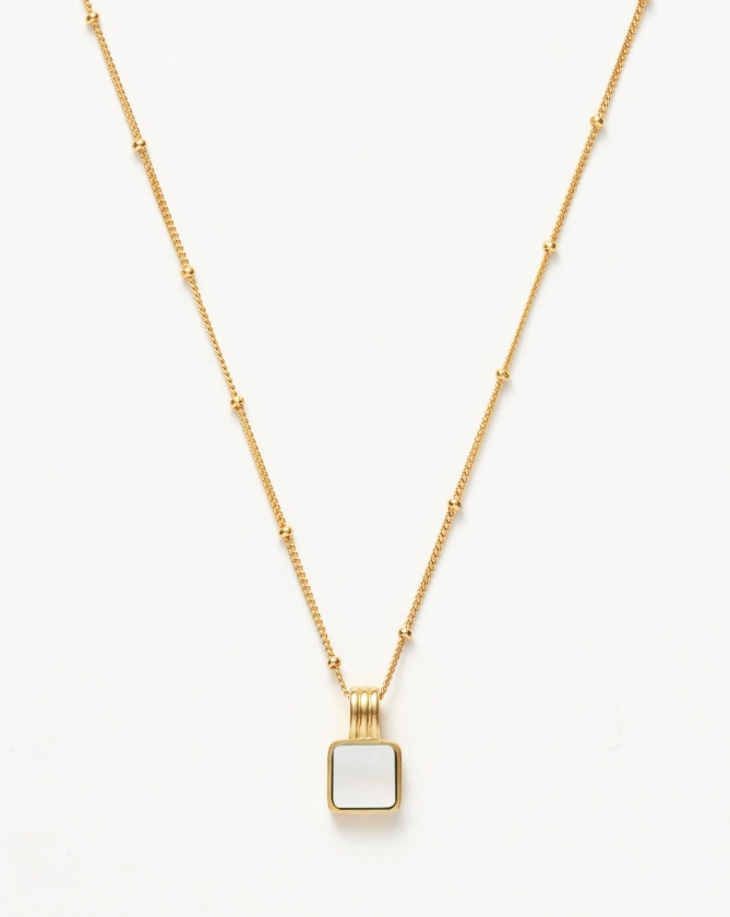 Missoma LUCY WILLIAMS SQUARE MOTHER OF PEARL NECKLACE