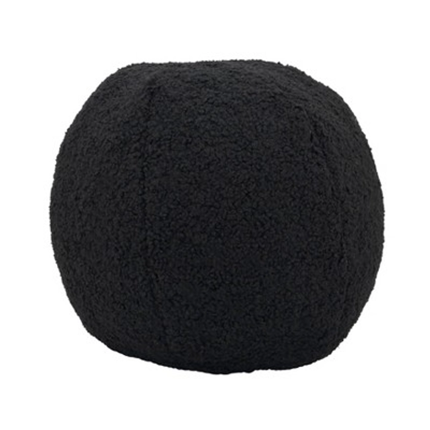 10" Fuzzy Fantasy Faux Fur Ball Poly Filled Round Throw Pillow - Saro Lifestyle