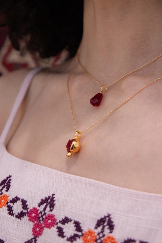 pomegranate necklace