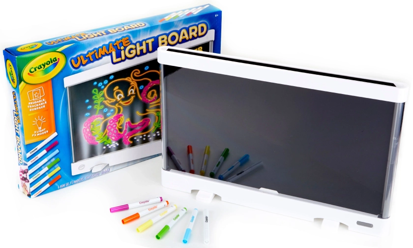 Crayola Ultimate Light Board Drawing Tablet Coloring Set, School Supplies, Light Up Toy, Gifts for Girls & Boys