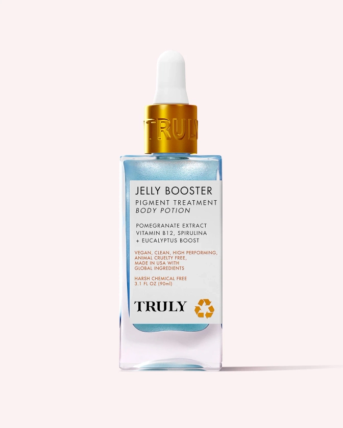 Jelly Booster Pigment Body Potion, lightens hyperpigmentation, acne scars, dark spots, and sun spots, for a clear and even toned complexion