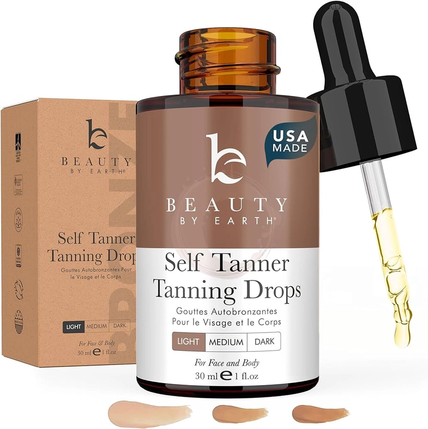 Amazon.com: Self Tanner Drops for Face Tanner, Sunless Tan, Body & Face Self Tanner Drops, Face Tanning Drops to Make Self Tanner Face Self Tanning Lotion, Tan Drops for Face Tan : Beauty & Personal Care