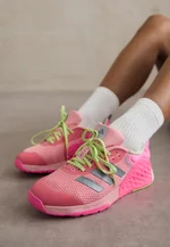 adidas Performance DROPSET 3 - Chaussures fitness - semi pink spark/iron metallic/silver dawn/rose - ZALANDO.FR