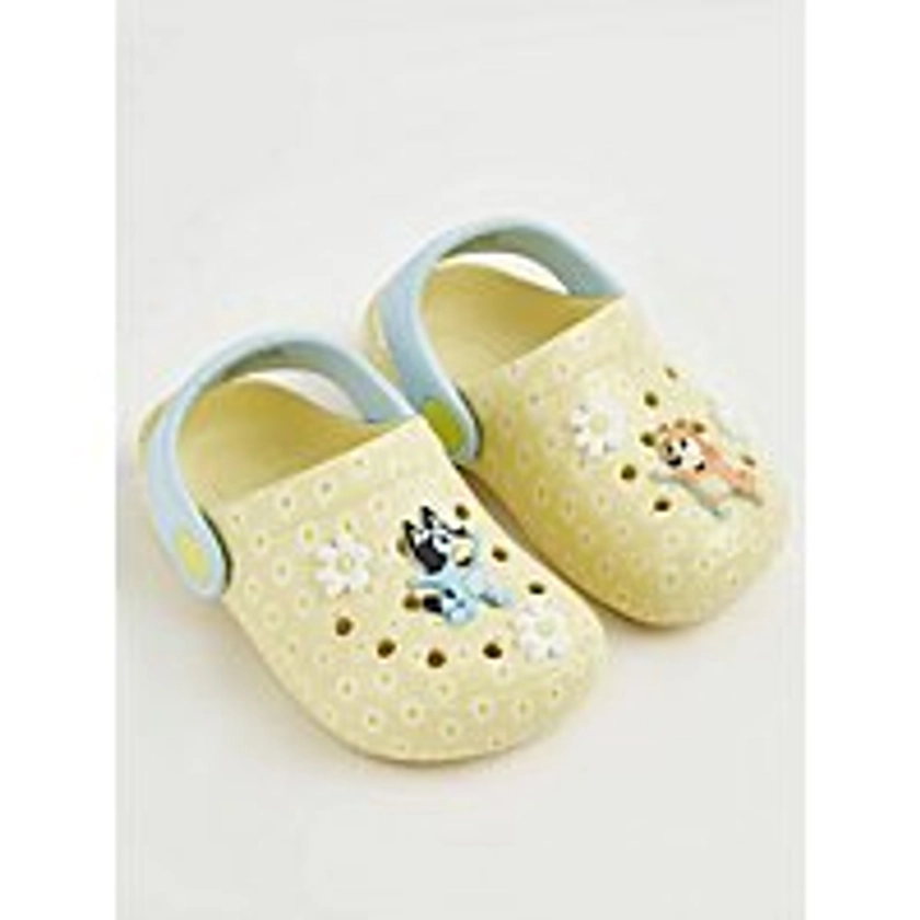 Bluey Yellow Daisy Floral Badge Clogs | Kids | George at ASDA